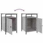 vidaXL Table de chevet sonoma gris 40x42x60 cm bois d'ingénierie