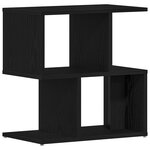Table de chevet vidaXL en chêne noir 50x30x51 5 cm en bois d'ingénierie