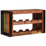 vidaXL Étagère à vin Marron 100 x 45 x 33 cm Bois récupéré massif