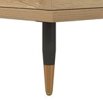 vidaXL Table de chevet chêne artisanal 40x35x50 cm bois d’ingénierie