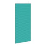 vidaXL Store plissé vert pétrole 85x200 cm largeur du tissu 84 4 cm