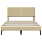 vidaXL Cadre de lit avec tête de lit Gris Vert Clair 160 x 200 cm