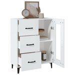 vidaXL Buffet blanc 69 5x34x90 cm bois d'ingénierie