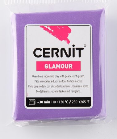 Pâte Cernit Glamour 56 g Violet (900) - Cernit