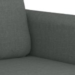 vidaXL Canapé à 2 places Gris foncé 120 cm Tissu