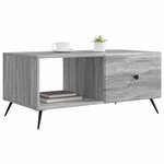 vidaXL Table basse Sonoma gris 90 x 50 x 40 cm Bois d'ingénierie