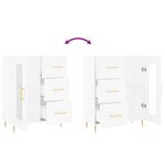 vidaXL Buffet blanc 69 5x34x90 cm bois d'ingénierie