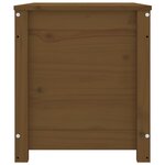 vidaXL Boîte de rangement Marron miel 80x40x45 5 cm Bois massif de pin