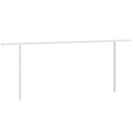 vidaXL Jeu de poteaux d'auvent blanc 600x245 cm fer