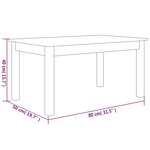 vidaXL Table basse Marron miel 80x50x40 cm Bois massif de pin