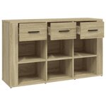 vidaXL Buffet Chêne sonoma 100x30x59 5 cm Bois d'ingénierie