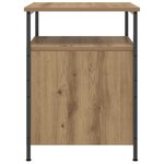 vidaXL Tables de chevet 2 Pièces chêne artisanal bois d'ingénierie