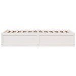 vidaXL Cadre de lit sans matelas blanc 100x200 cm bois de pin massif