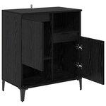 vidaXL Buffet Chêne noir 60 x 35 x 70 cm Bois d'ingénierie