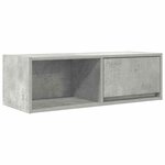vidaXL Meuble TV gris béton 80x31x25 5 cm bois d'ingénierie