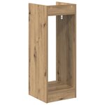 vidaXL Support de Plante 2 pièces Chêne artisanal 30 x 30 x 80 cm