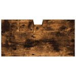 vidaXL Armoire lavabo de salle de bain chêne fumé 60x30x60 cm