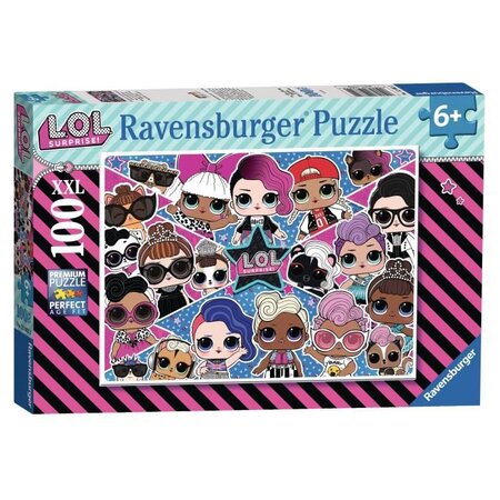 L.o.l. Surprise! Puzzle 100 pieces xxl - amies pour la vie ! - ravensburger - puzzle enfant - des 6 ans