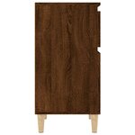 vidaXL Table de chevet chêne marron 40x35x70 cm