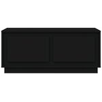 vidaXL Table basse noir 102x50x44 cm bois d'ingénierie