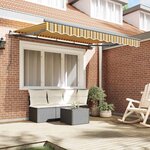 vidaXL Auvent Rétractable Multicolore 350 x 200 cm