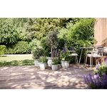 Pot de fleurs Amiga Rond 30 - Blanc Ø 29.5 x hauteur 22 cm - Extérieur 100 recyclé