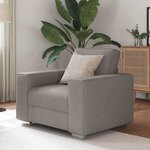 vidaXL Canapé avec coussin Taupe 100 x 77 x 82 cm tissu