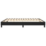 vidaXL Cadre de lit à ressorts noir 180x200 cm similicuir