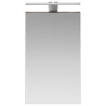 vidaXL Armoire Miroir de Salle de Bain Chêne fumé 30 x 10 5 x 50 cm