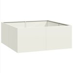 vidaXL Jardinière blanc 100x100x40 cm acier