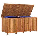 vidaXL Boîte de rangement de jardin 200x80x75 cm bois massif d'acacia
