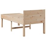 vidaXL Cadre de lit sans matelas 75x190 cm bois de pin massif