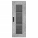 vidaXL Armoire murale gris béton 34 5x34x90 cm