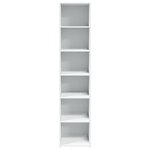 vidaXL Buffet haut blanc 40x41x185 cm bois d'ingénierie