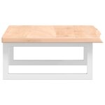 vidaXL Étagère de vasque murale acier et bois de chêne massif