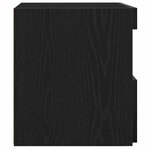 vidaXL Cabinet de chevet Chêne noir 50 x 40 x 45 cm Bois d'ingénierie