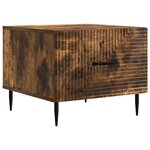 vidaXL Table basse Chêne fumé 49 x 50 x 40 cm Bois d'ingénierie