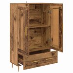 vidaXL Haut Armoire Bois Ancien 69 5 x 31 x 115 cm Bois d'ingénierie