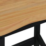 vidaXL Tabouret de bar haut EKAI 2 pc Noir 40 x 29 x 63 cm
