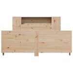 vidaXL Cadre de lit sans matelas 135x190 cm bois de pin massif