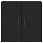 vidaXL Armoire murale noir 60x31x60 cm bois d'ingénierie