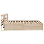 vidaXL Cadre de lit avec tête de lit 120x190 cm bois de pin massif