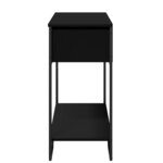 vidaXL Table console noir 100x35x74 5 cm bois d'ingénierie
