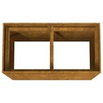 vidaXL Jardinière 80x40x80 cm acier corten