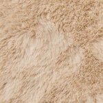 vidaXL Tapis en Fourrure Synthétique de Lapin Beige 240 x 340 cm