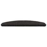 vidaXL Tapis d'escalier auto-adhésifs 15 Pièces Noir 80 x 28 x 3 5 cm