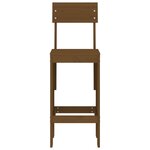 vidaXL Tabourets lot de 2 marron miel 40x48 5x115 5 cm bois massif pin