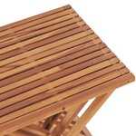 vidaXL Tabouret pliable 40x32x45 cm Bois de teck solide