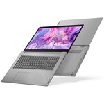 Lenovo ideapad 3 3500u ordinateur portable 43 9 cm (17.3") hd+ amd ryzen™ 5 8 go ddr4-sdram 1128 go hdd+ssd wi-fi 5 (802.11ac) windows 10 home gris  platine