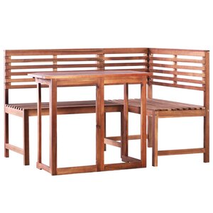 vidaXL Mobilier de bistro 2 Pièces Bois d'acacia massif